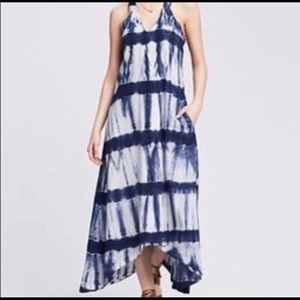 Banana Republic Aline Blue Tie Dye Maxi Dress 2